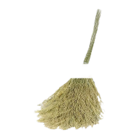 鸣固 大扫把 大号笤帚扫帚 环卫马路物业柏油道路 3.5斤带叶竹枝连体竹扫把[5把装] KW197194