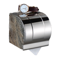 鸣固 卫生间纸巾盒不锈钢卷纸盒免打孔壁挂厕纸架家用抽纸盒置物架 304加长20cmCW731490