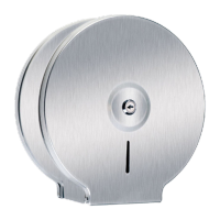 鸣固 大卷纸巾架厕纸架大卷纸盒纸巾架浴室不锈钢大盘纸巾盒 265*115*260 砂光201 ZJ3674