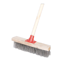 鸣固 不锈钢长柄地刷钢丝刷 清洁污渍地板刷特硬瓷砖硬毛清洁工具刷 27cm钢丝地刷 杆长1.3米KW684695