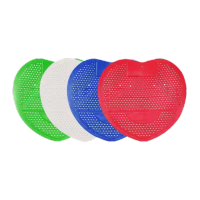 鸣固 尿斗香片 男小便池过滤网芳香垫厕所除臭芳香片防堵防溅尿 绿色小孔 5片CW496580