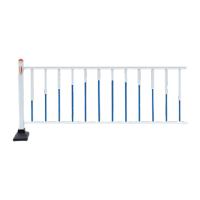 鸣固 城市道路护栏公路市政隔离栏杆锌钢护栏围栏交通设施马路防撞活动护栏 1*3.08 含一根立柱和底座