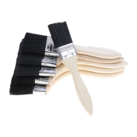 鸣固 油漆刷黑毛刷 木把黑毛油漆刷 黑毛扫 木柄黑猪毛刷 白柄黑毛丝刷4寸CW422663