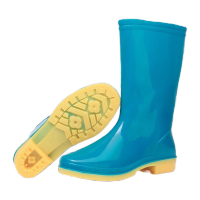 鸣固 中筒耐酸碱雨鞋雨靴男女款防滑耐磨筒高30cm 602蓝色雨鞋水鞋 36 WQ2929KW957391