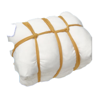 鸣固 擦机布 白色布吸水好 工业擦机棉布 碎布擦拭布白色 10KGCW674053