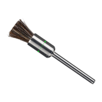 鸣固 3mm毛刷 马毛刷猪鬃刷电磨打磨除锈平刷碗刷笔刷 笔刷3*8马鬃