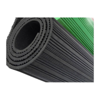 鸣固 ZJ3756黑色条纹绝缘胶板绝缘胶垫 绝缘毯 配电房用高压绝缘垫绝缘地板6KV 1*3MM*10M