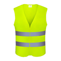 鸣固 反光背心防汛马甲反光衣交通骑行马甲汽车安全警示 两横两竖魔术贴款