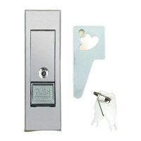 鸣固 配电箱锁MS603锁 按钮锁机械门锁 白珠有钥匙 KW248456