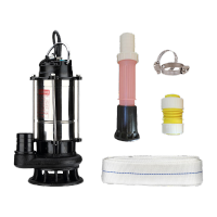 鸣固潜水泵 抽水泵220V自吸泵 750W污水泵2寸10米(加配件)KW8649
