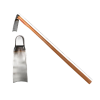 鸣固 锄头挖土开荒弹簧钢锄头 除草翻地松土农具 11.5cm(含1.4米木柄)KW220905