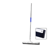 鸣固 地刮水刮刮水器不锈钢直杆双片EVA泡沫1.2mm*55cm 工厂卫生间扫水擦玻璃瓷砖地板地面KW794334