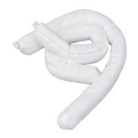 鸣固 工业吸油索白色7.6cm*1.2m围油栏吸油棉吸油毡吸油拖栏吸附棉条