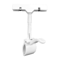 鸣固 POP广告夹爆炸贴夹子 标价签货架标签夹 商场超市价格牌货架夹 拇指夹(白色)MGF1017