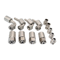 鸣固 304不锈钢液压接头液压油管配件扣压式胶管接头 13-22*15 H型直