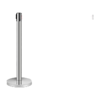 鸣固 一米线 隔离带栏杆伸缩围栏银行机场排队护栏杆座[加重款]不锈钢3米线