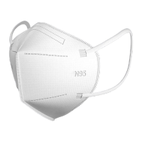 鸣固 N95口罩 一次性防护用品 五层过滤防尘防飞沫 独立包装白色 2盒共50只装