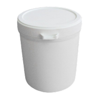 鸣固 ZJ5079清洁塑料广口罐 外盖防盗易拉样品桶PP日化用品包装桶定制 1L