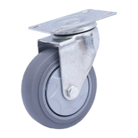 鸣固中型加厚脚轮灰色随机发货 5寸万向轮