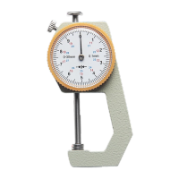 鸣固 指针迷你测厚规 高精度厚度表 测量壁厚千分卡尺量纸张皮革量具 平头0-30/0.1mm精度