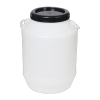 鸣固 ZJ6381食品水桶塑料酵素桶 水果发酵桶蜂蜜酿酒泡菜储水 60升白桶黑盖