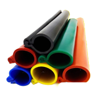 鸣固 卡扣式高压电线绝缘保护套电缆导线开口硅胶绝缘套管35kv卡扣式Φ12适用50mm²高压线35KV KW526679