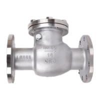 鸣固 304不锈钢止回阀 旋启式法兰止回阀 单向止逆阀门 H44W-16P DN40