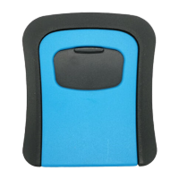 鸣固 密码钥匙盒 大门猫眼壁挂式金属密码锁 装修密码盒 全合金蓝色