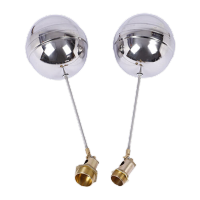 鸣固  阀门可调式水塔全自动水位控制器浮动开关加厚工业黄铜浮球阀 浮球阀 可调式 加厚 DN20 6分