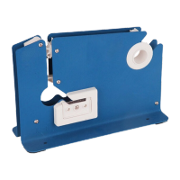 鸣固 胶带扎口机 商品编织袋封口机 超市水果店商店专用磨砂喷漆胶带机 220*150*74mm