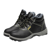 鸣固 劳保鞋 防寒鞋 保暖钢包头防砸防刺防滑加绒 39码 MG-ZB-1377-2