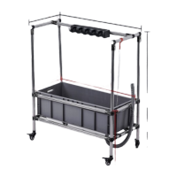 鸣固移动拖把水池不锈钢加长卫生间收纳架落地式水池 加长拖把池80盆 不锈钢5挂6钩