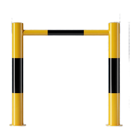 鸣固 停车位钢管挡车器 钢管护栏停车桩栏杆车位防撞道路隔离车库 组合对穿孔H型1米*1米