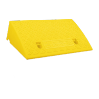 鸣固 室内台阶斜坡垫 门口门槛斜坡板 手推车爬坡无障碍坡道垫高12cm黄色款