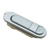 鸣固 配电箱插芯锁 工业电器柜门锁 锌合金平面锁AB303-2无钥匙款 10个