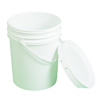 鸣固 JX1003塑料外卖打包餐盒打包桶盒公斤透明小桶冰粉桶酱料商用桶 1L透明罐(圆柱形)+白易拉盖(5个装)