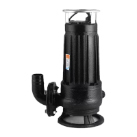 鸣固防汛污水泵排污泵切割式带绞刀 三相5500W/380V4寸口