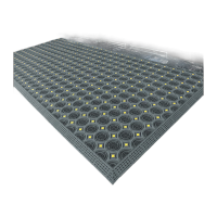 鸣固  除尘防滑垫 圆刷刮泥垫 入户门垫酒店室外地垫雪天店铺进门防水地毯 灰块灰刷 75*240cm