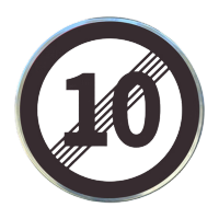 鸣固 圆形限速牌 直径60cm 解10