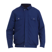 鸣固 制冷衣空调服制冷风扇衣服降温工作服男 电焊工劳保服上衣2件灰色+1件配套(电池款)M