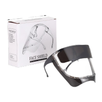鸣固 翻盖电焊面罩 氩弧焊接防护眼镜焊工两用轻便防烤脸 透明标准款 MG-TB-9494