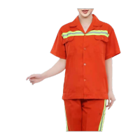 鸣固 环卫工作服 短袖反光条中交建中铁集团工地建筑劳保服套装 2XL码 ZG2306