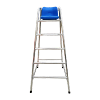 鸣固 游泳池救生椅 不锈钢救生员座椅安全椅1.5米坐垫(304材质)