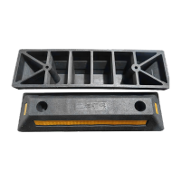 鸣固 橡塑停车位挡车器 车库限位器 车轮车位定位器止退器足56*16*11标准尺寸