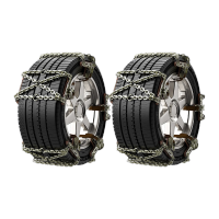 鸣固 轮胎防滑链 交叉款通用型轮胎防滑链轿车suv面包车轮胎铁链 交叉款 10条装小号