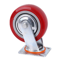鸣固铁芯聚氨酯5寸万向轮