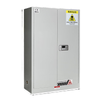 鸣固   化学品柜 毒麻柜试剂柜 实验室双人双锁保险柜 45加仑 170L  双门(密码锁)隔板2块