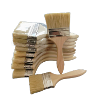 鸣固 木柄毛刷木柄油漆刷船用工业刷烧烤刷家装工具刷油漆棕刷 中档1寸