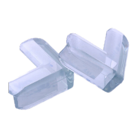 鸣固 防撞角 L款 透明软安全桌角保护套玻璃茶几硅胶护角包角HR