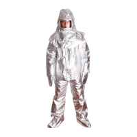 鸣固 消防隔热服 耐高温防火铝箔避火服火灾救援高温作业耐辐射阻燃防护衣隔热服 1000度耐高温(优质款)